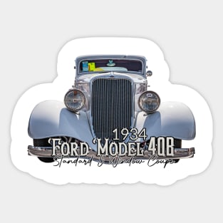 1934 Ford Model 40B Standard 5 Window Coupe Sticker